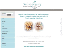 Tablet Screenshot of nails4beauty.com